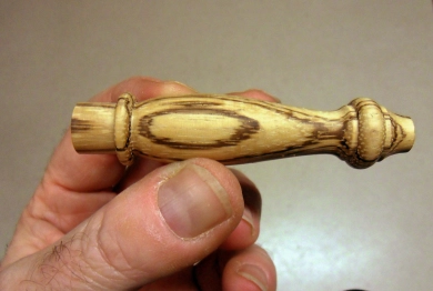 The finished handle The finished handle