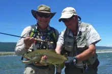 User submitted picture: Guide and angler admire a...